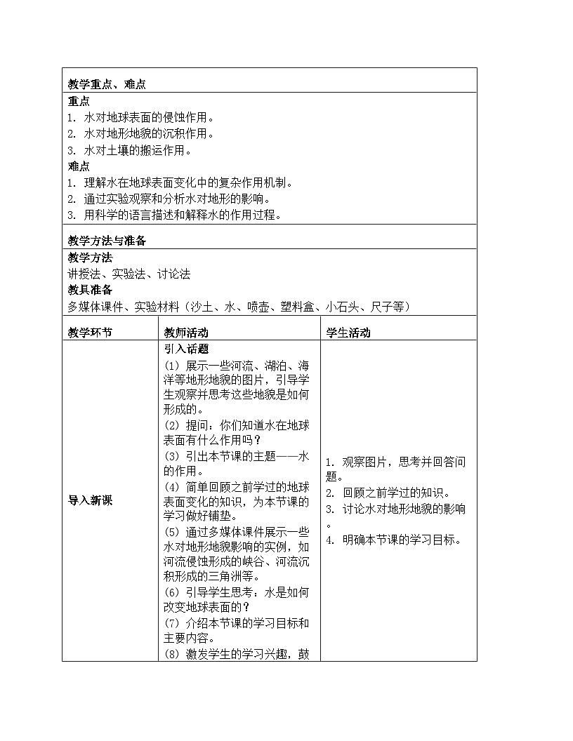 《第二单元 地球表面的变化：6 水的作用》教学设计-2025-2026学年教科版（2024）科学五年级上册第2页