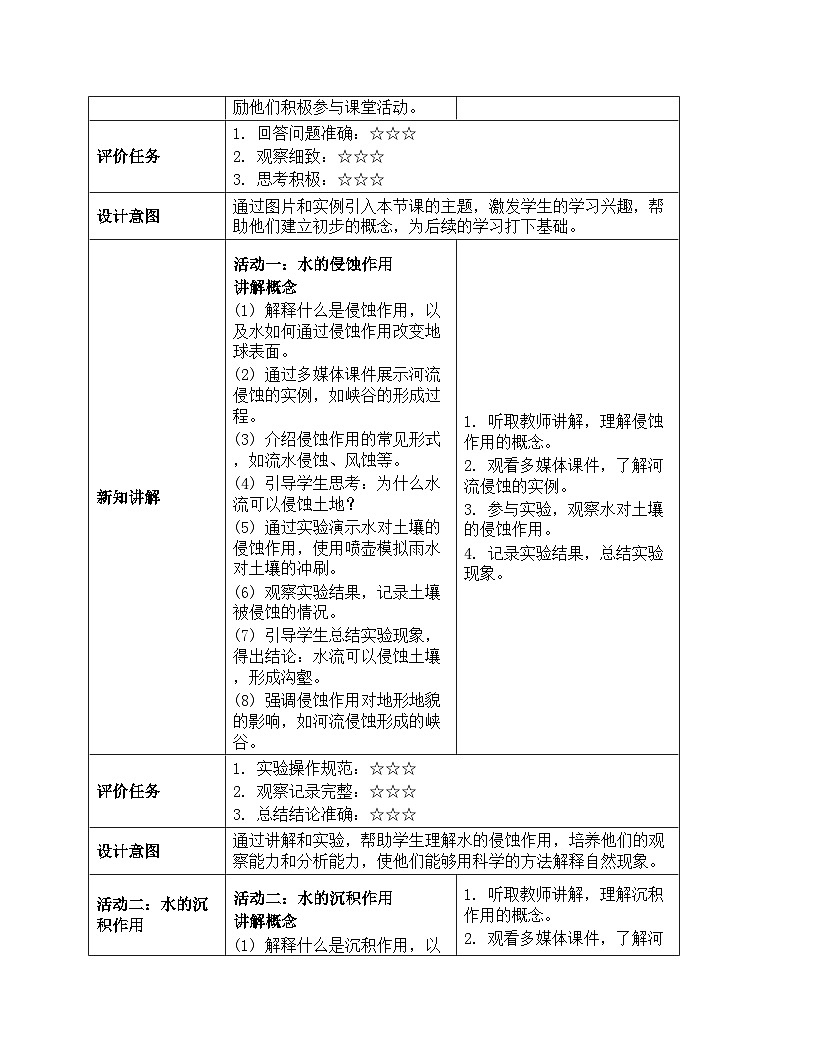 《第二单元 地球表面的变化：6 水的作用》教学设计-2025-2026学年教科版（2024）科学五年级上册第3页