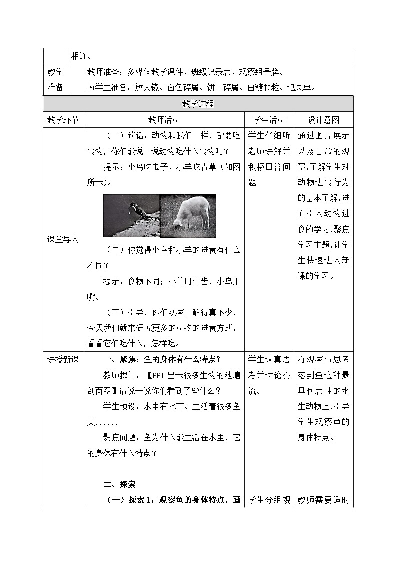 教科版2024小学科学一下第二单元《5、它们吃什么》教案第2页