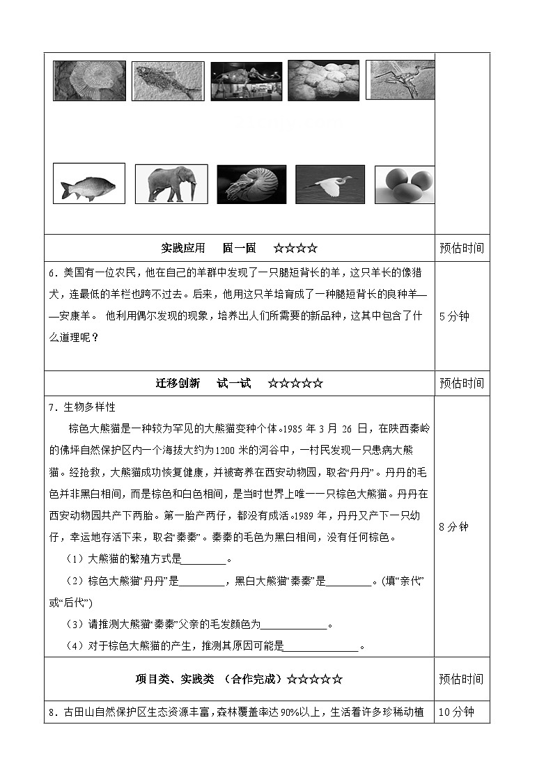 【分层作业设计】2.4 多种多样的生物 同步练习（含答案）2025-2026学年教科版六年级科学下册第2页