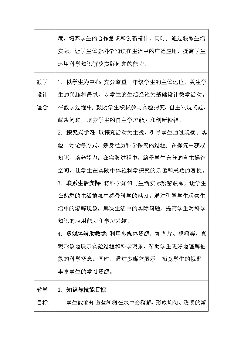 第2单元《6 盐和糖哪儿去了》（教学设计）-2025-2026学年苏教版（2024）小学科学一年级下册第2页