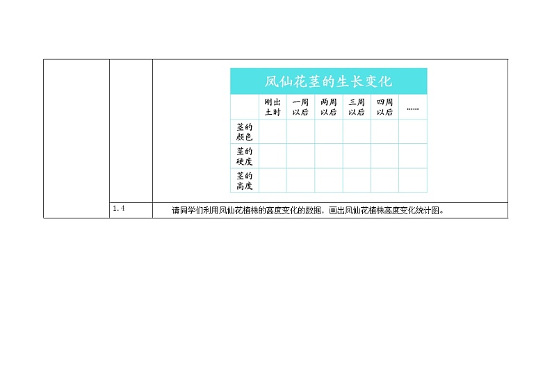 三年级下册科学教案 第一单元  第5课  茎越长越高（教科版）03