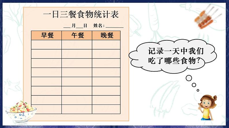 【精品课件】教科版 四年级科学  上册 2-4《一天的食物》05