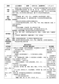 小学苏教版 (2017)4.认识感官教案设计