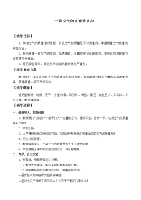 科学5.一袋空气的质量是多少教学设计