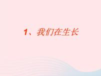 鄂教版三年级上册第一单元 生活中的食物1 我们在生长教案配套ppt课件