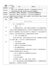 小学科学冀教版三年级上册8 水与生命教案设计