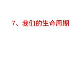教科版（三起）科学三年级下册第二单元7、我们的生命周期ppt