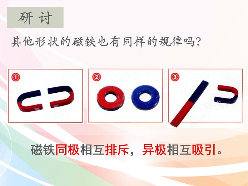 二年级下册科学课件最新教科版科学二年级下册课件6、磁极间的互相作用（精品课件）-教科版（2017秋）06