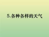二年级科学上册第1单元我们的地球家园5各种各样的天气课件教科版