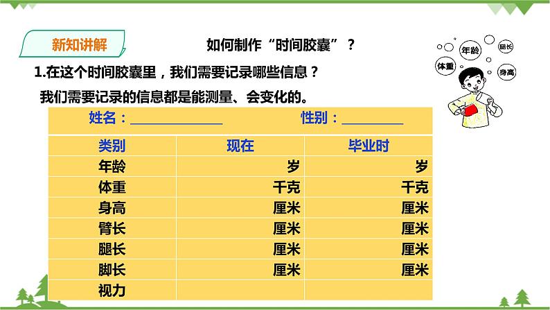 教科版科学二下2.6《身体的“时间胶囊”》PPT课件+教案+习题04