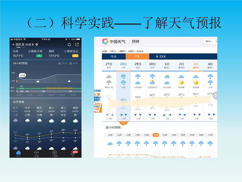 人教版鄂教版科学二年级下册1.3 天气早知道  PPT课件+教案04