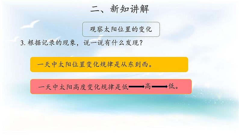 人教版鄂教版科学二年级下册2.4 太阳升起来了 PPT课件+教案07
