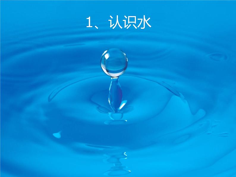冀人版2017科学一下1.1《认识水》PPT课件+教学设计01