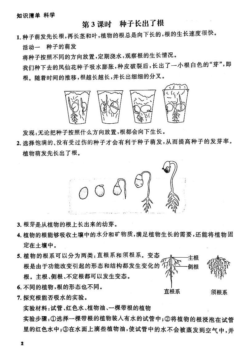 教科版四年级下册科学知识点素材 - 全册知识点整理  （PDF版）第2页