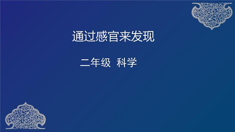 二年级下册科学课件  2.2 通过感官来发现 教科版201701