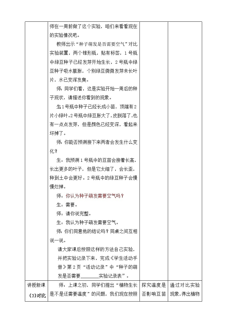 新大象版四年级下册科学1.1我们的豆苗 课件+教案+练习03
