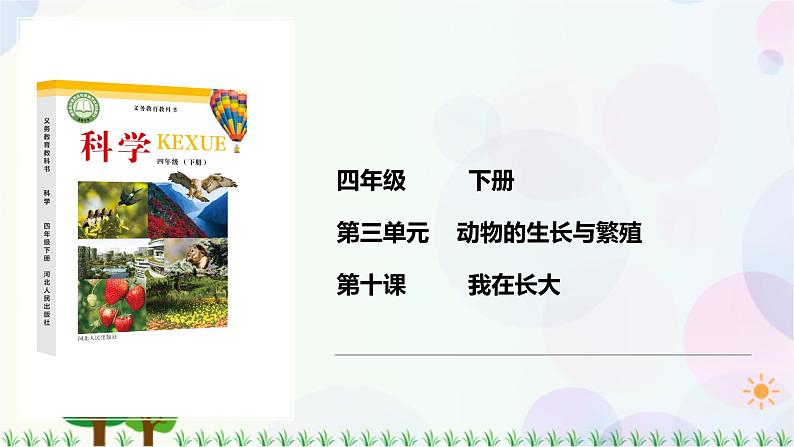 新冀人版科学四下 3.10 我在长大PPT课件+视频01