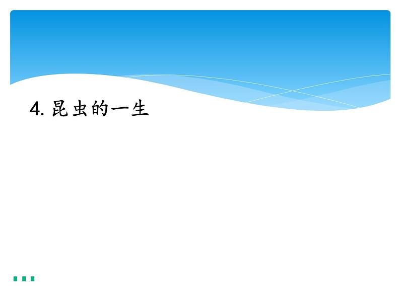 新湘科版科学四年级下册：2.4 昆虫的一生 PPT课件+教案+学习评价表+素材01