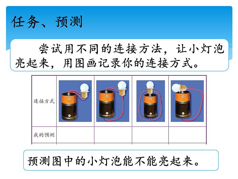 新湘科版科学四年级下册：5.1 点亮小灯泡 教案+PPT课件+学习评价表+素材05