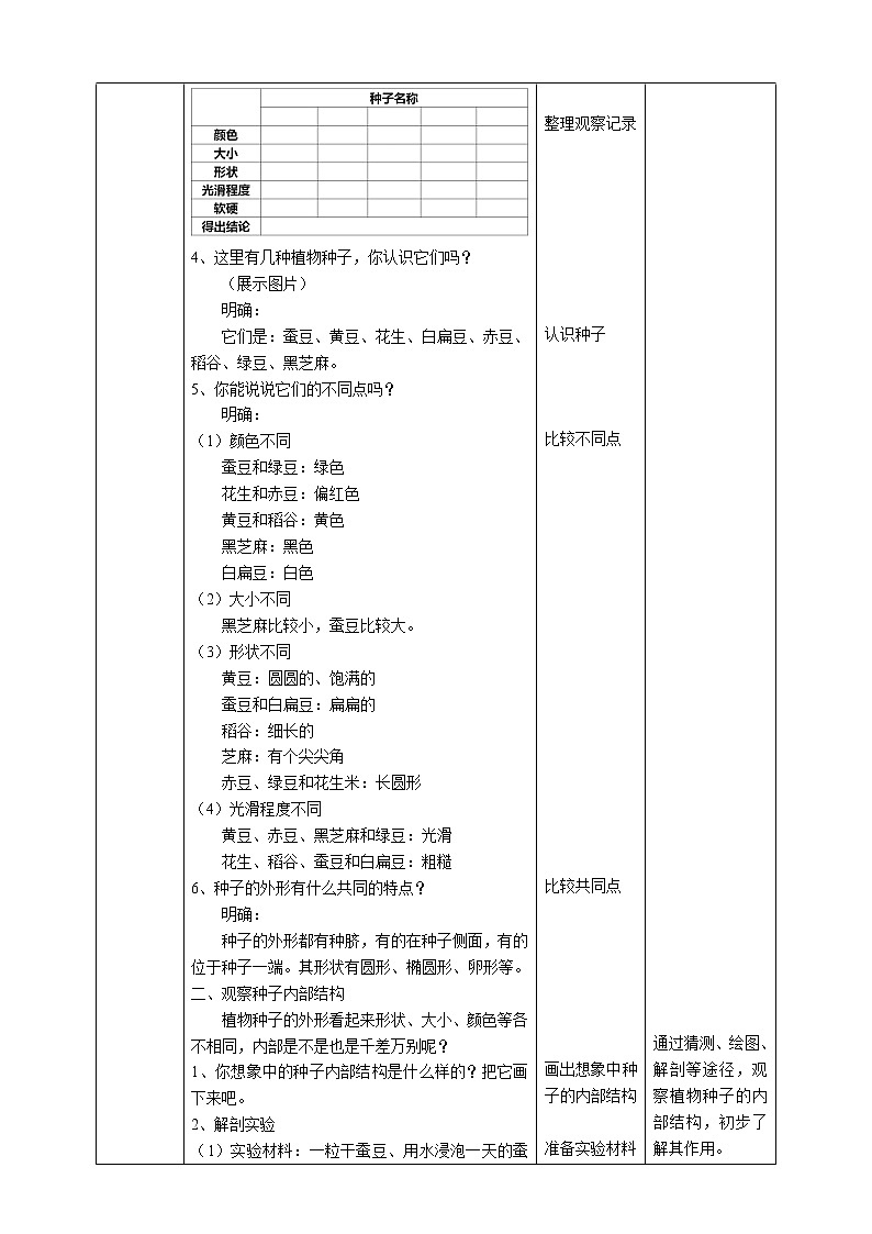 教科版（2017）四年级科学下册1.1《种子里孕育着新生命》课件+教案+视频02