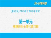 四年級(jí)下冊(cè)科學(xué)課件-第一單元植物的生長變化練習(xí)題 教科版