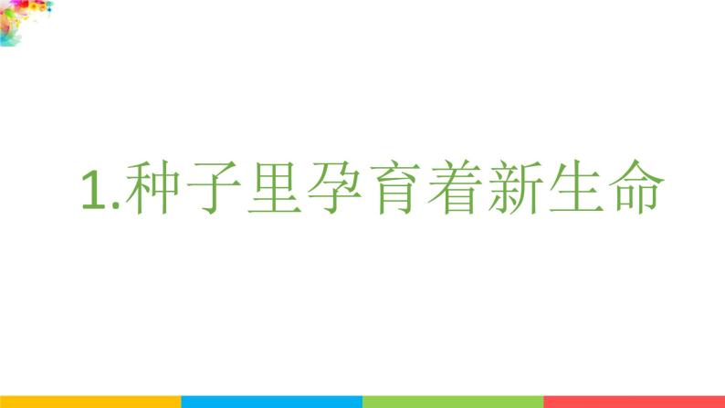 種子裡孕育著新生命ppt課件教案教科版四年級下冊科學