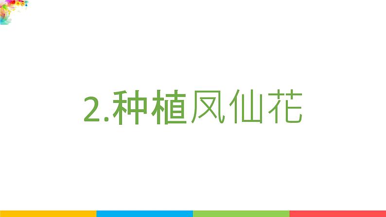 2021教科版四年级下册科学-1.2种植凤仙花PPT课件及教案02