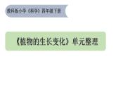 教科版四年級(jí)下冊(cè)第一單元《植物的生長變化》單元整理復(fù)習(xí)課件