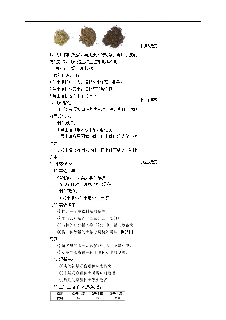 教科版四年级下册科学3.7《比较不同的土壤》课件+教案+实验视频02