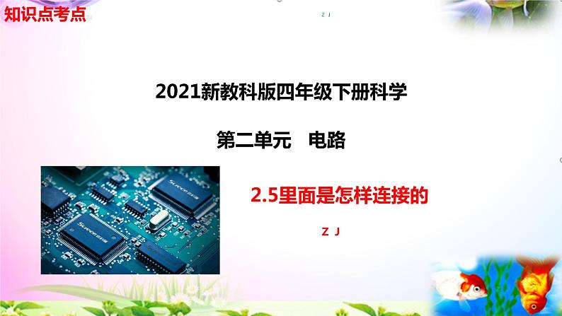 新教科版四年级科学下册 2.5《里面是怎样连接的》知识点考点01