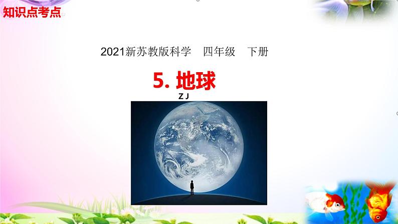 新苏教版四年级科学下册 5.《地球》知识点考点复习课件01