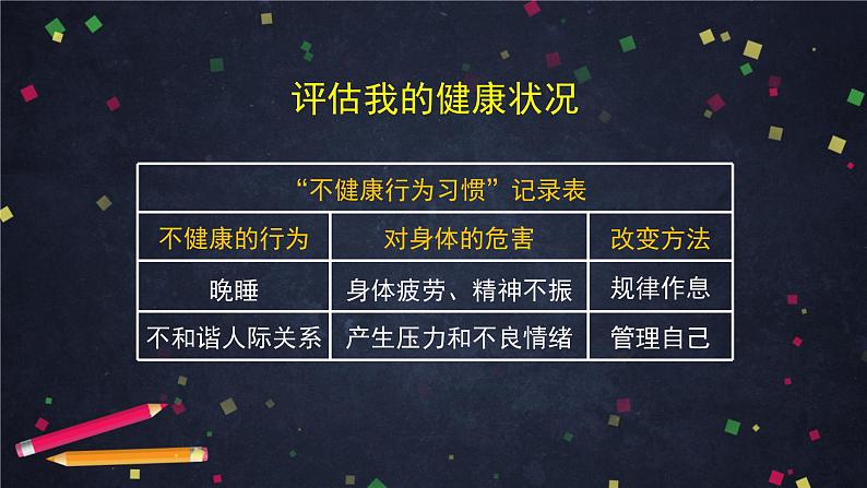 4.7 制订健康生活计划 课件+内嵌视频++教案+任务单+练习08