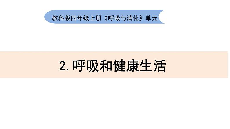 2.2 呼吸与健康生活 课件01