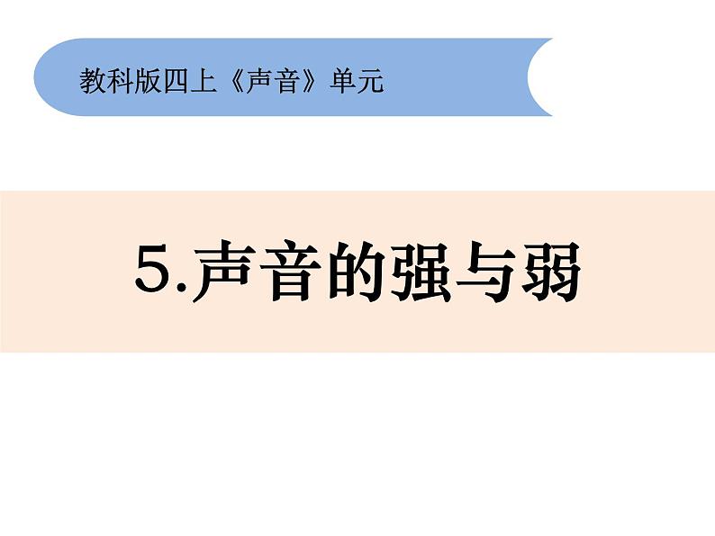 1.5 声音的强与弱 课件01