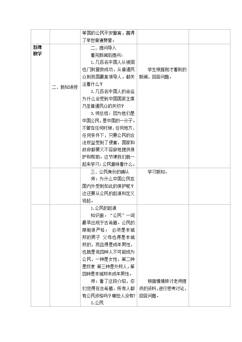 3 公民意味着什么(公民身份从何而来）教案02
