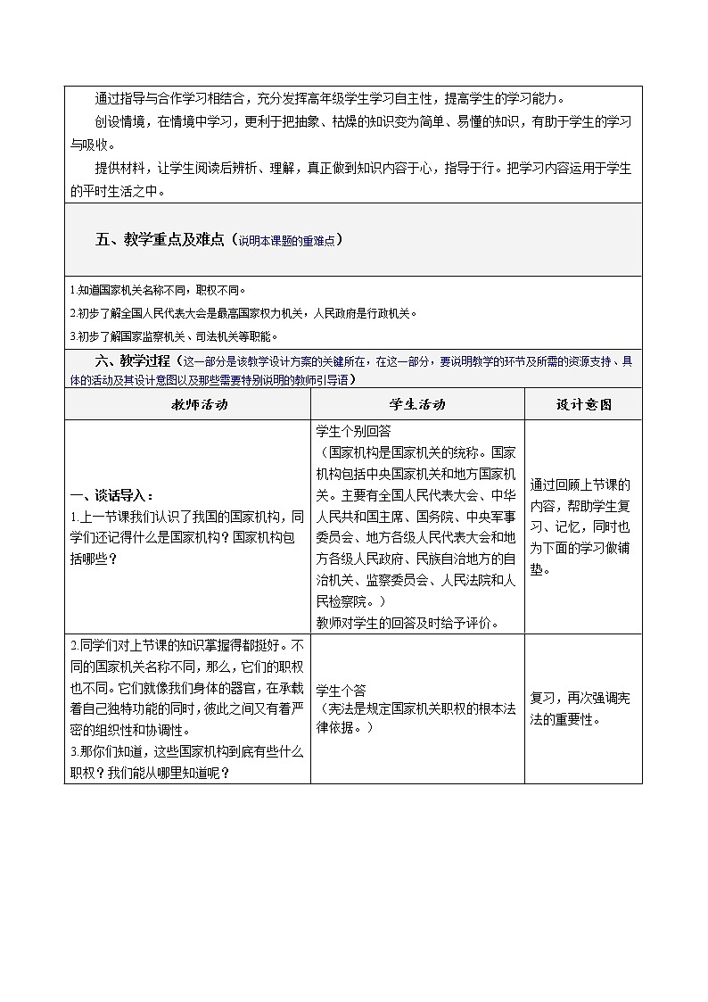 5.国家机构有哪些 第二课时（国家机关的职权）2019.06第2页