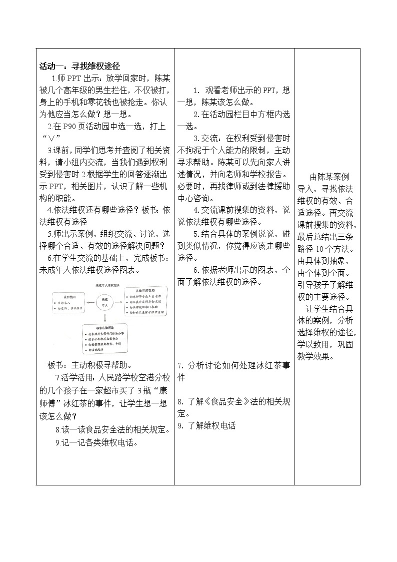 9 知法守法，依法维权 （3课时）教案03