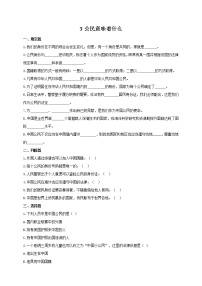 小学政治思品人教部编版六年级上册(道德与法治)3 公民意味着什么课后测评