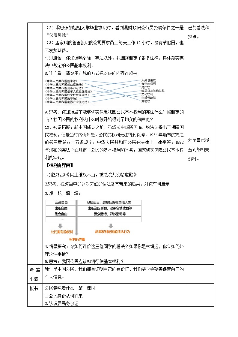 4课公民的基本权利和义务教案第2页