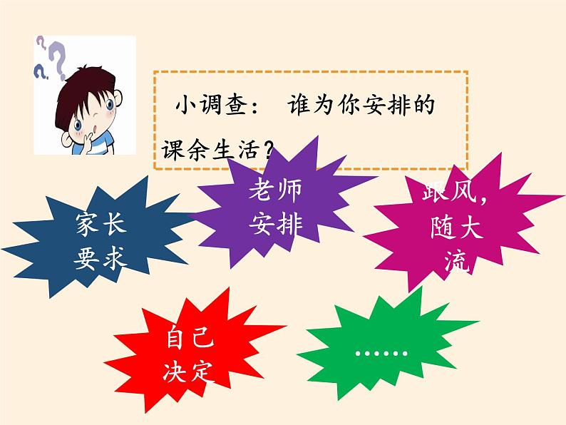 人教部编版五年级道德与法治上册自主选择课余生活  课件06