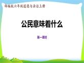 最新部编版六年级道德与法治上册3公民意味着什么完美课件
