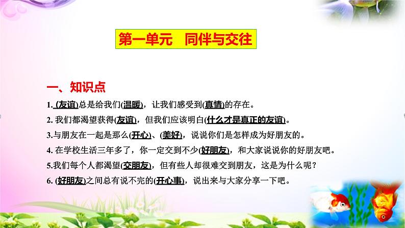 部编人教版四年级下册道德与法治全册知识点汇总-期中期末总复习PPT课件【2020最新】03