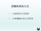 小学六年级上册道德与法治课件-3公民意味着什么14页部编版课件