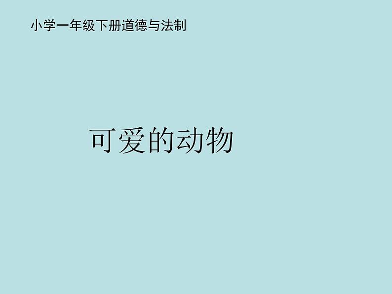 小学一年级下册道德与法治课件-7可爱的动物部编版(29张)课件03