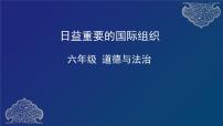 人教部编版六年级下册9 日益重要的国际组织课文ppt课件