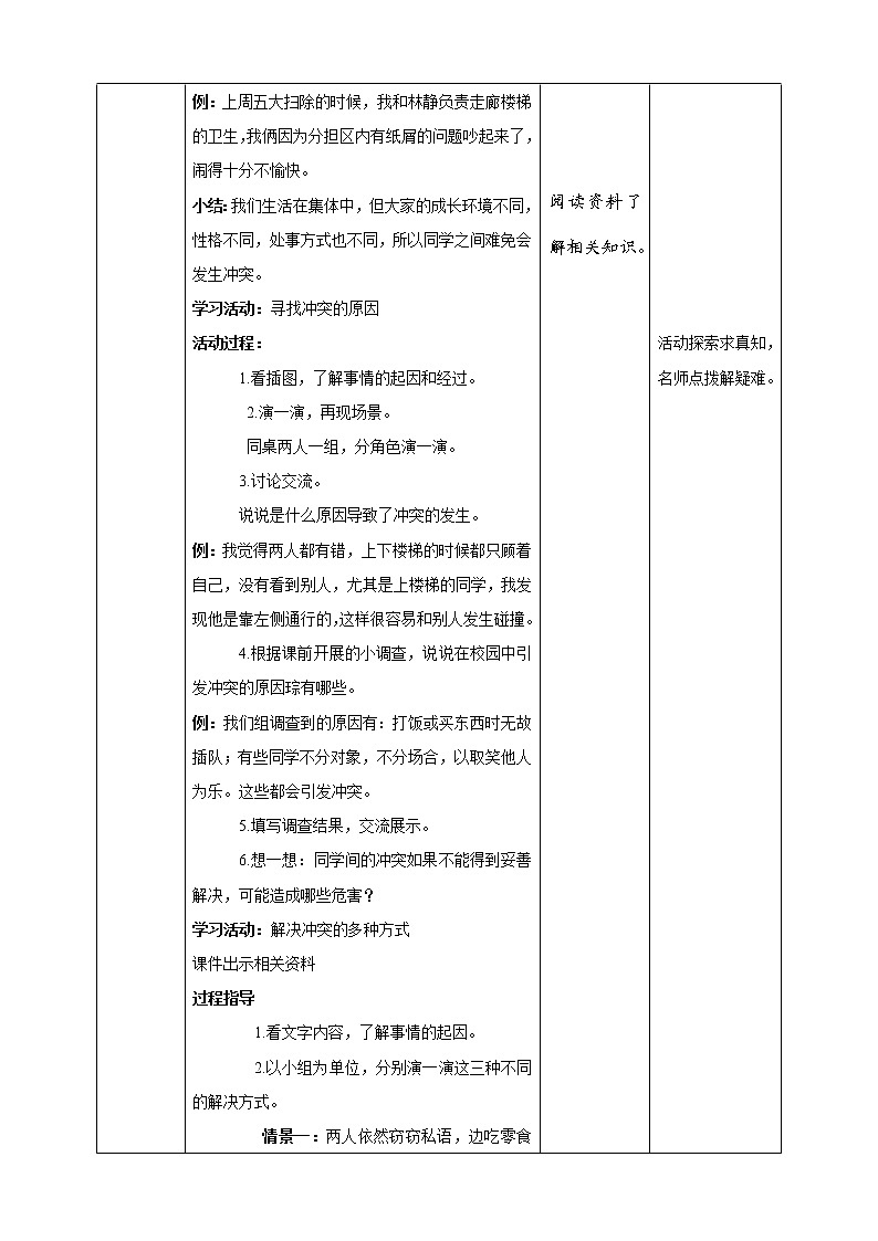 统编版 道德与法治 四年级下册 3.1校园里的冲突 课件（32张PPT） 教案 试题 素材02