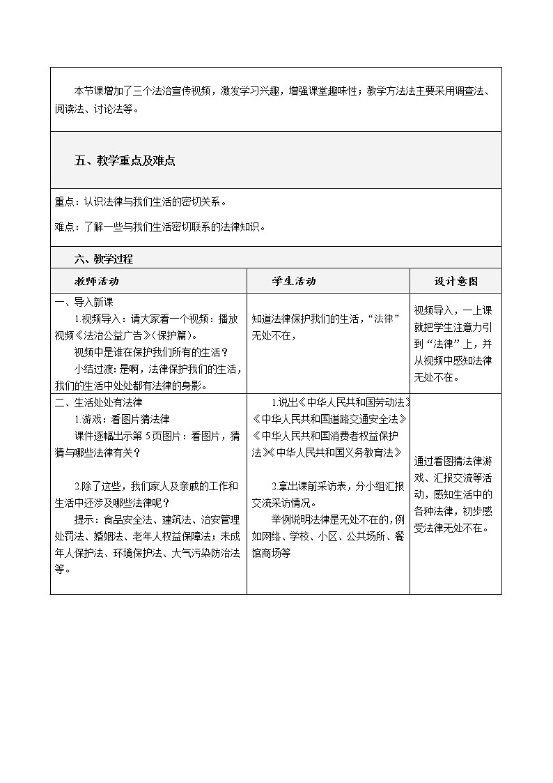 1 感受生活中的法律 第二课时 课件+教案+视频02
