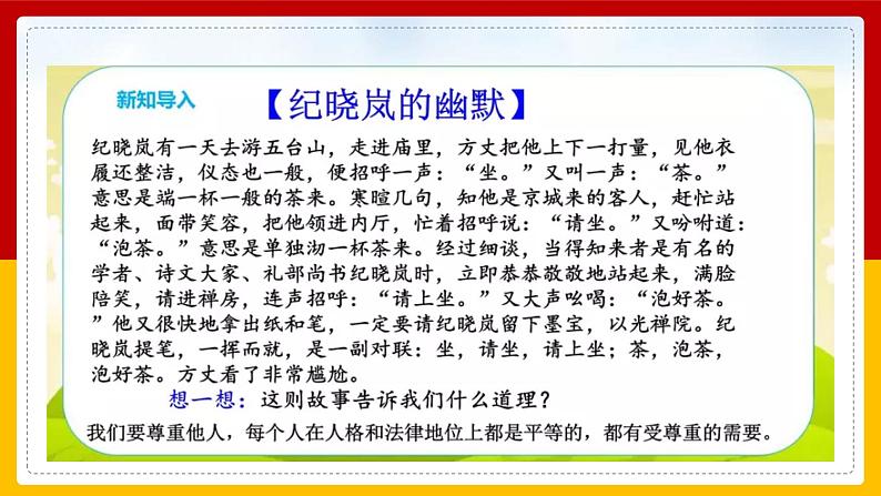 1-1 学会尊重 第一课时 课件 第2页