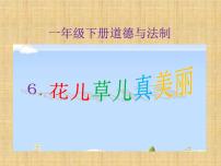 小学政治 (道德与法治)人教部编版一年级下册第二单元 我和大自然6 花儿草儿真美丽课前预习课件ppt